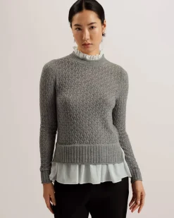 Naisten Neule, HOLINA Vaaleanharmaa>Ted Baker Online