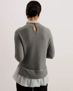 Naisten Neule, HOLINA Vaaleanharmaa>Ted Baker Online