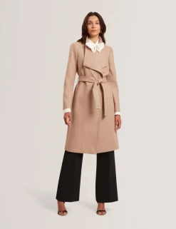 naisten villakangastakki, ROSE MID LENGHT BELTED WOOL COAT>Ted Baker Hot