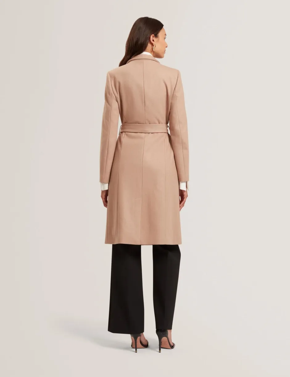 naisten villakangastakki, ROSE MID LENGHT BELTED WOOL COAT>Ted Baker Hot