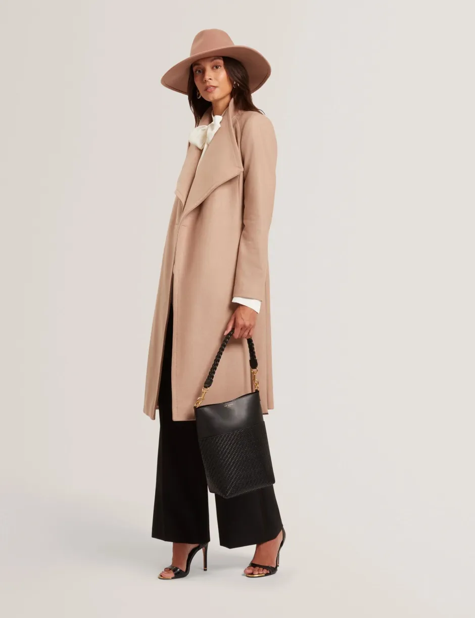 naisten villakangastakki, ROSE MID LENGHT BELTED WOOL COAT>Ted Baker Hot