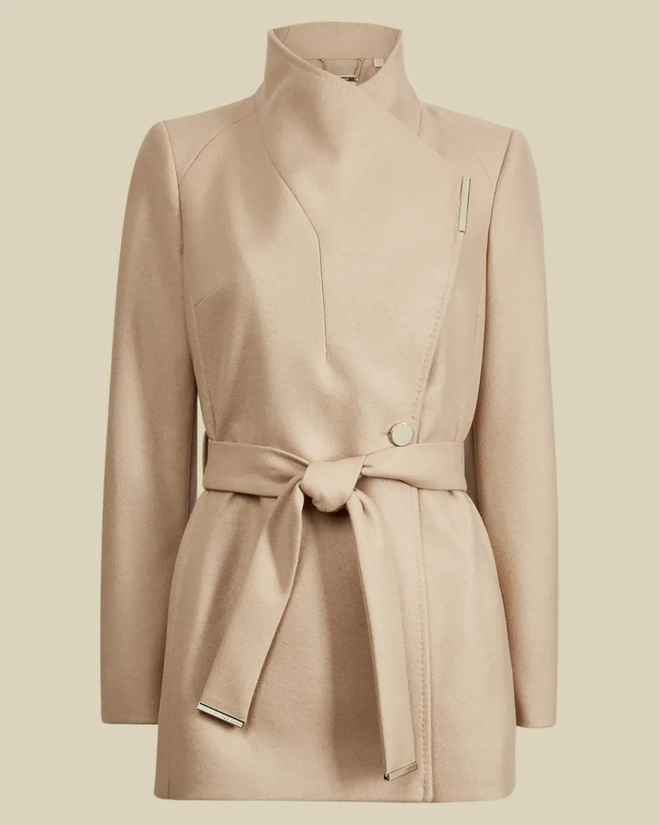 Naisten Villakangastakki, Rosess Short Wool Wrap Coat>Ted Baker Best