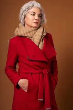 Naisten Villakangastakki, Rose Midi Wool Wrap Coat>Ted Baker Hot