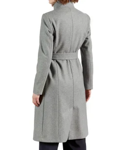 Naisten Villakangastakki, Rose Midi Wool Wrap Coat Vaaleanharmaa>Ted Baker Hot