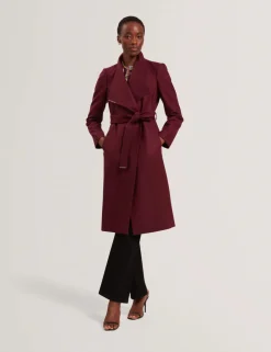 Rose Mid Length Belted Wool Wrap Coat,>Ted Baker Sale