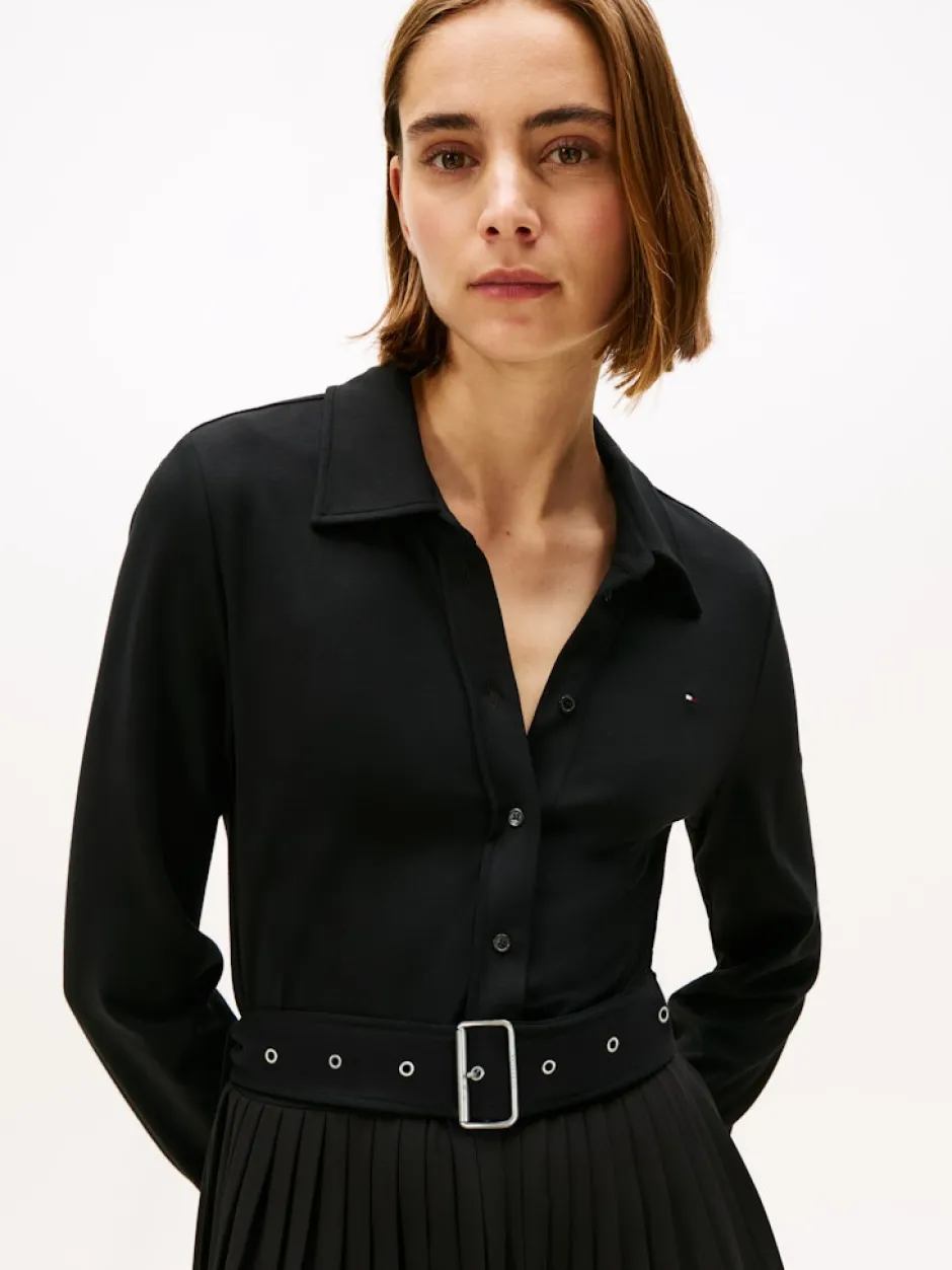 Interlock Mix Media Polo Dress,>Tommy Hilfiger New