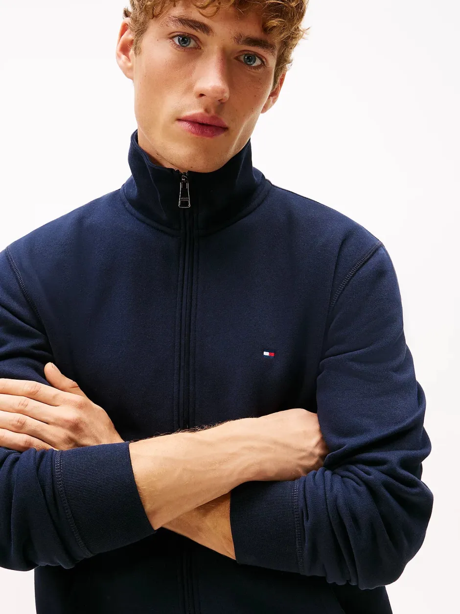 miesten college Essential Fleece Stand Collar,>Tommy Hilfiger Online