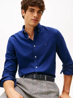 miesten flanellipaita, FLEX FLANNEL SOLID RF SHIRT>Tommy Hilfiger New