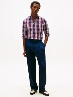 miesten kauluspaita Flex Poplin Medium Check Shirt, punainen><noscript><img width=