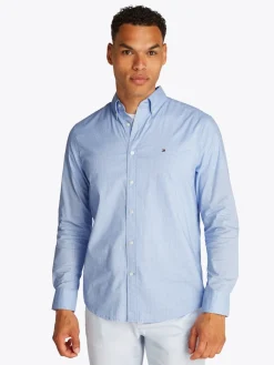 miesten kauluspaita, FLEX POPLIN MINI PRINT RFSHIRT>Tommy Hilfiger Clearance