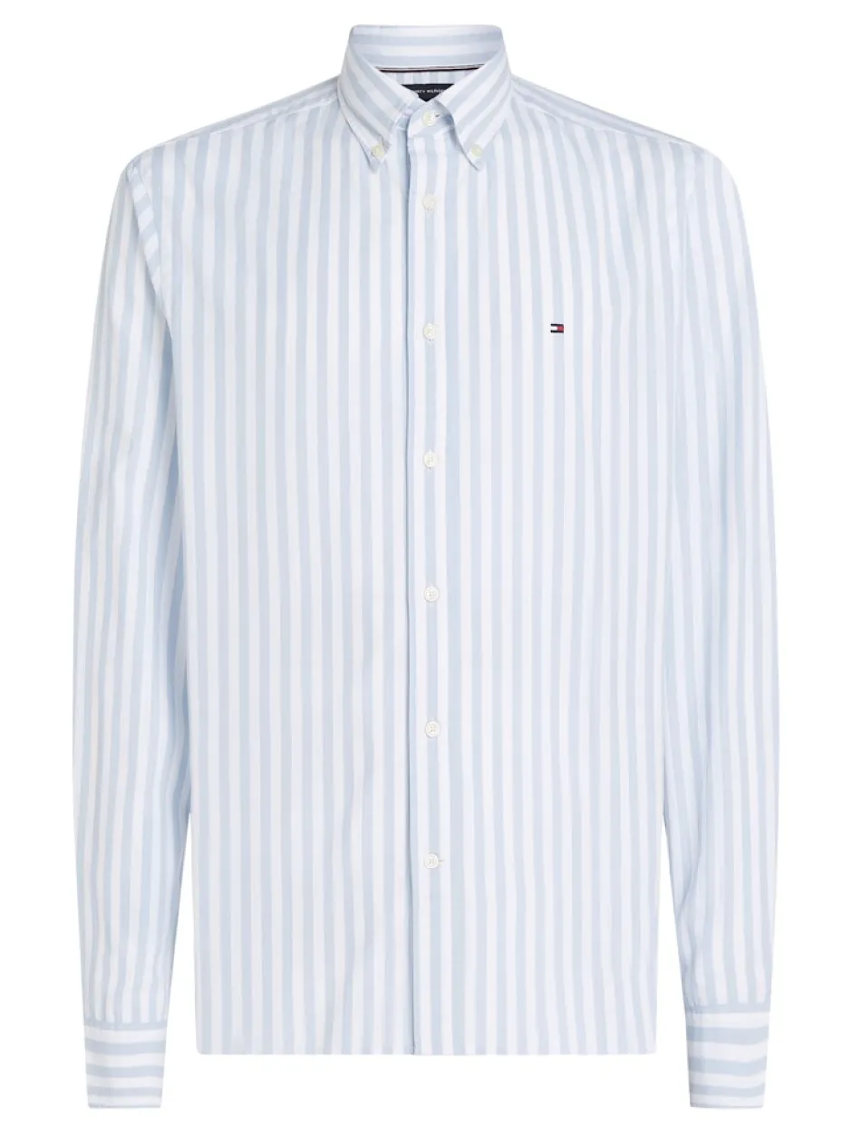 miesten kauluspaita, FLEX POPLIN BOLD STRIPE>Tommy Hilfiger Outlet