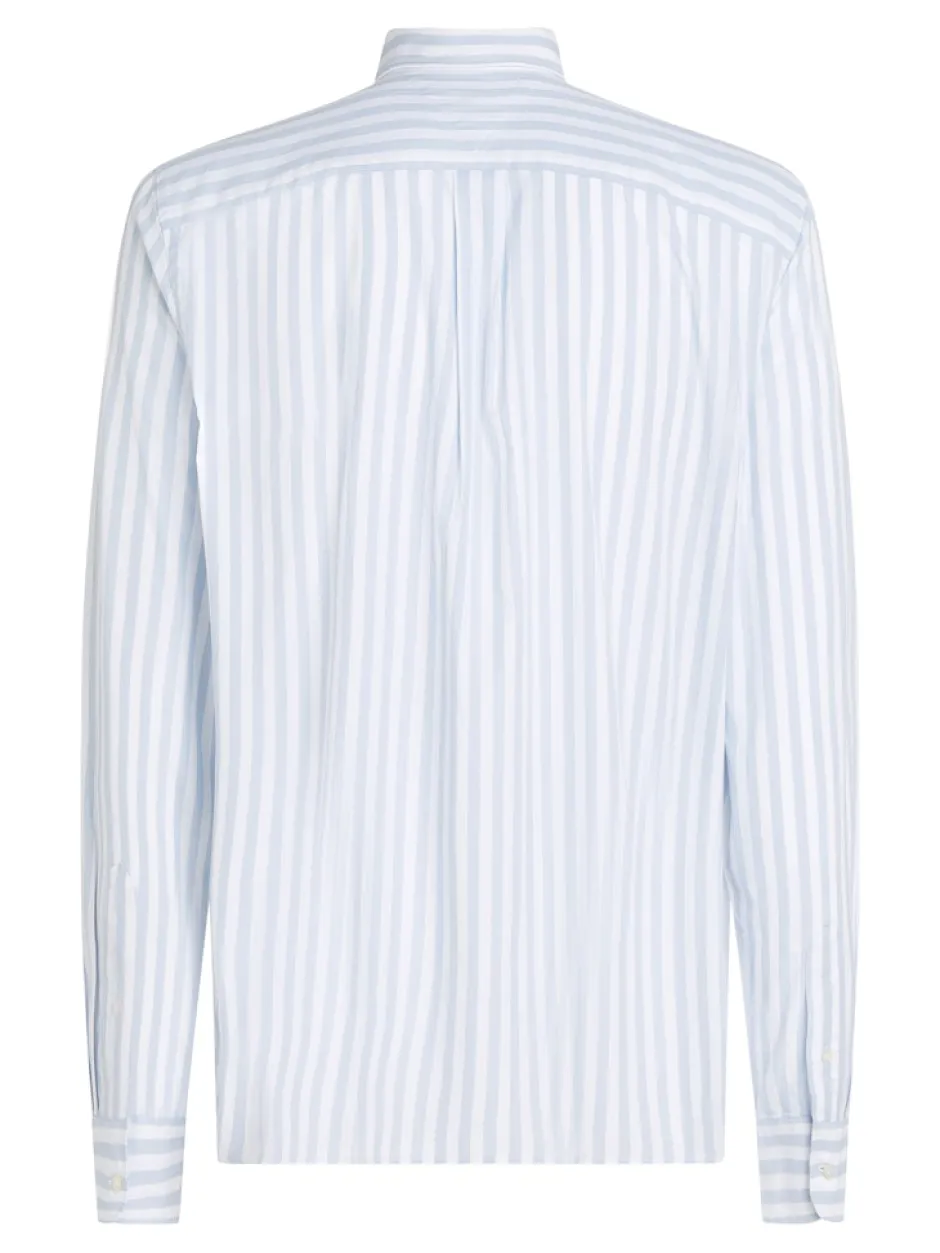 miesten kauluspaita, FLEX POPLIN BOLD STRIPE>Tommy Hilfiger Outlet