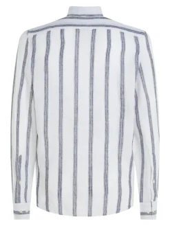 Miesten Kauluspaita, LINEN TRIPLE STRIPE SHIRT><noscript><img width=