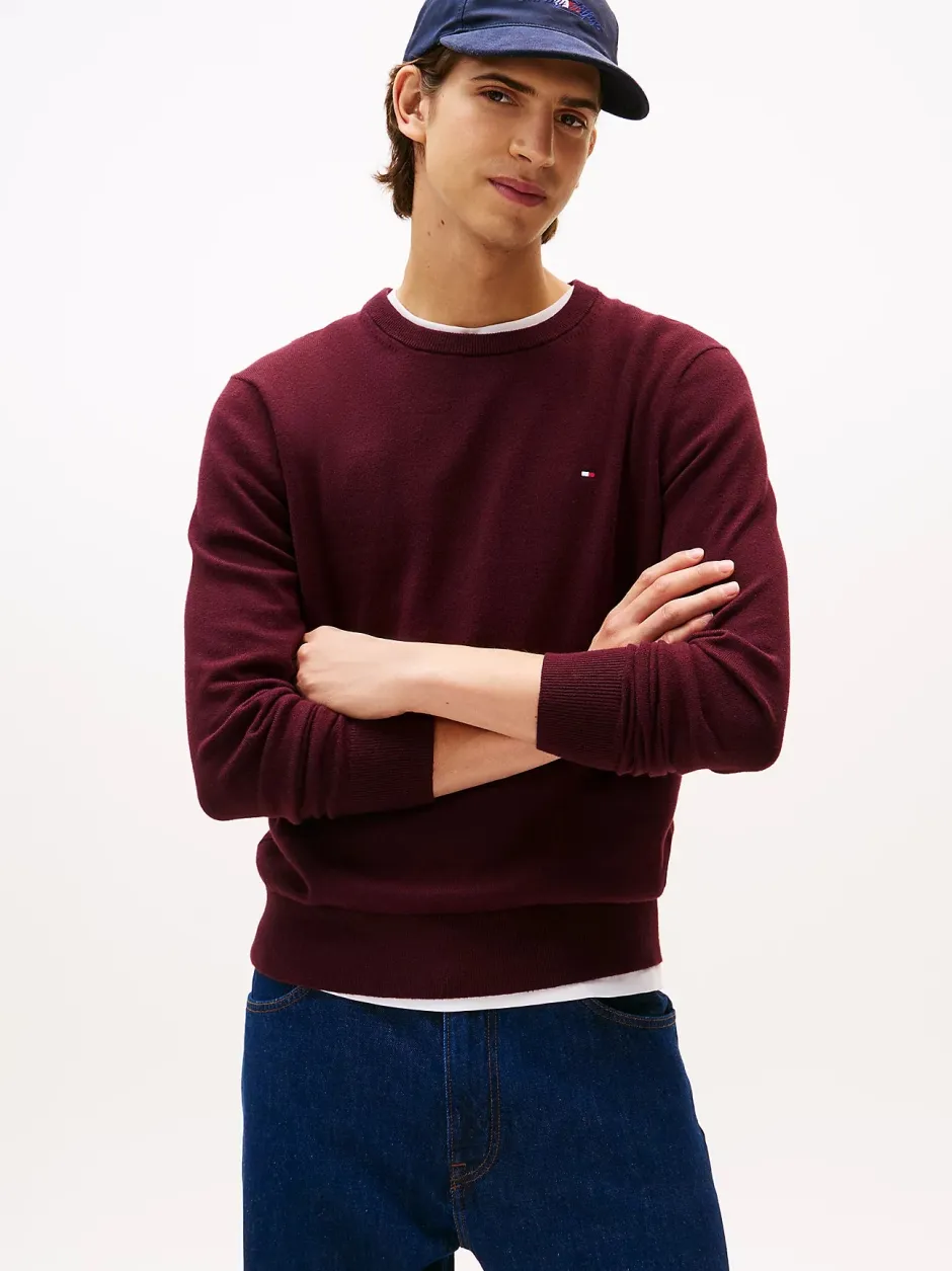 miesten neule, PIMA ORG CTN CASHMERE CREW NECK>Tommy Hilfiger Hot