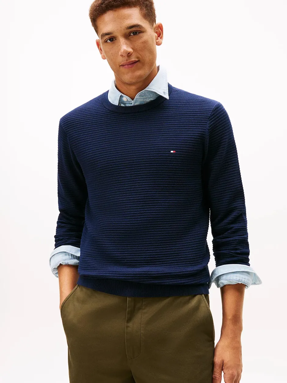 miesten neulepusero Seasonal Structure CNeck,>Tommy Hilfiger