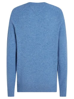 Miesten Neulepusero, LAMBSWOOL CREW NECK KONEPESTÄVÄ>Tommy Hilfiger Best