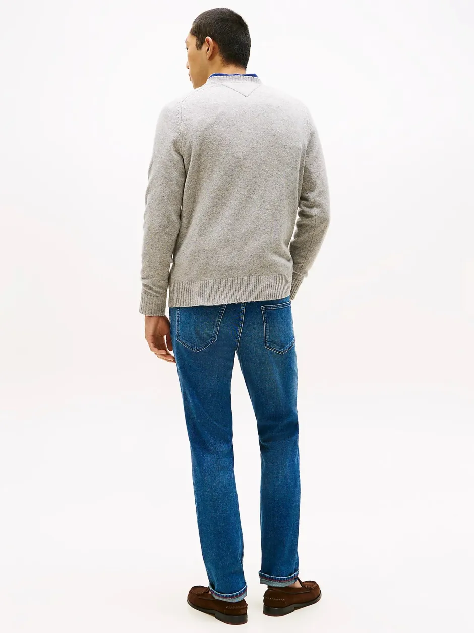 miesten neulepusero, CLAMBSWOOL CREW NECK>Tommy Hilfiger Best