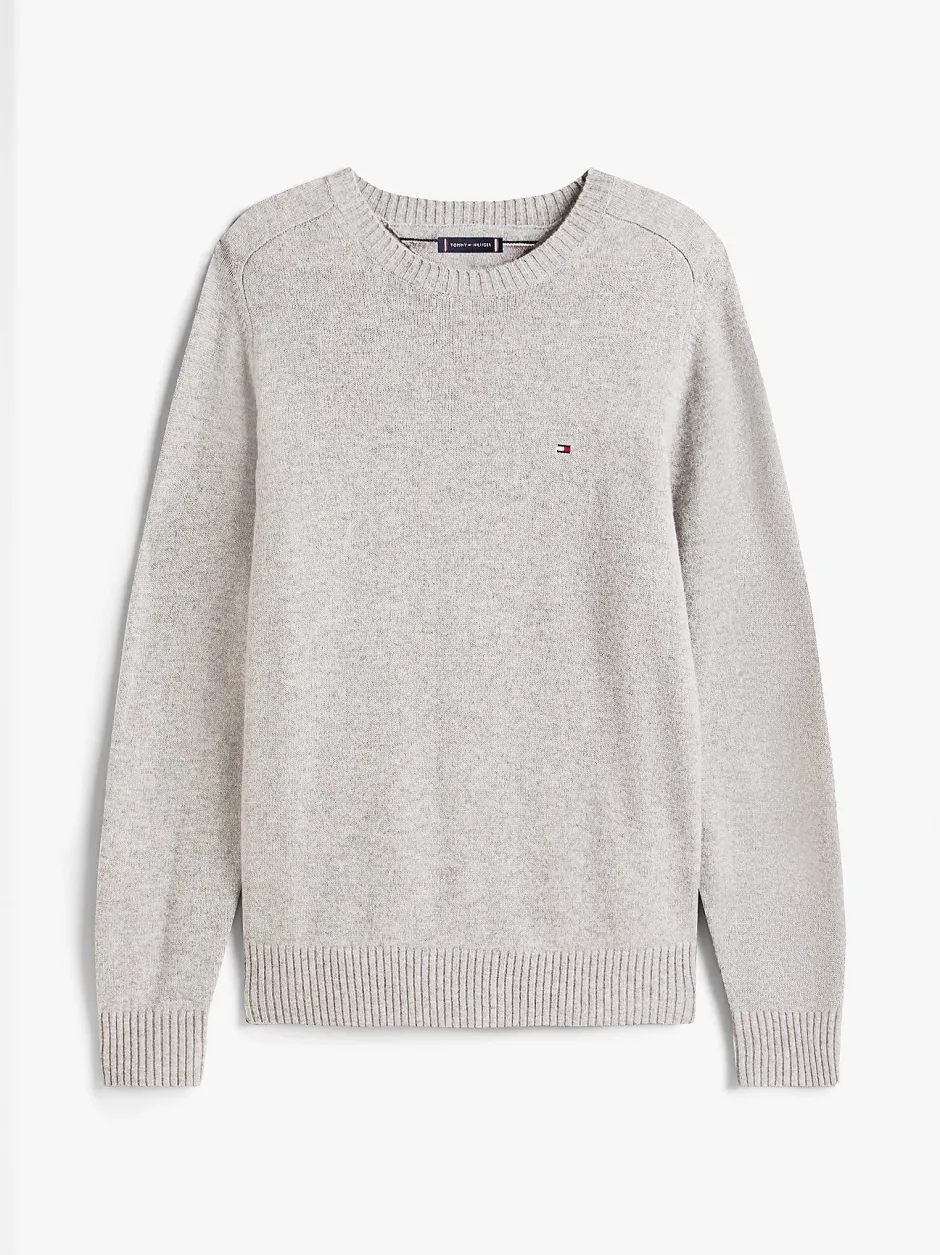 miesten neulepusero, CLAMBSWOOL CREW NECK>Tommy Hilfiger Best