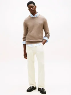 miesten neulepusero PIMA ORG CTN CASHMERE CREW NECK,>Tommy Hilfiger New