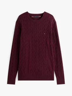 miesten neulepaita Classic Cotton Cable Crew Neck,><noscript><img width=