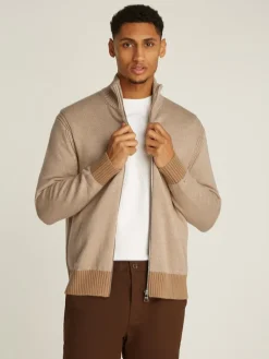 Miesten Neuletakki, MOULINE ZIP THRU>Tommy Hilfiger New