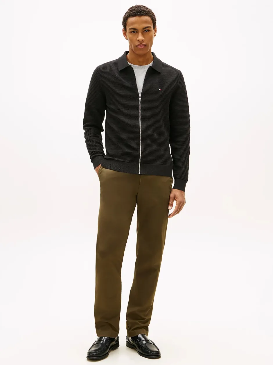 miesten neuletakki Seasonal Structure Zip Thru Polo,>Tommy Hilfiger New