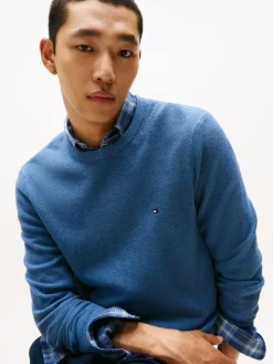 miesten neulepusero K ESSENTIAL STRUCTURE CREW NECK,><noscript><img width=