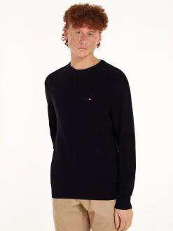 Miesten Neulepusero, STRUCTURE CREW NK>Tommy Hilfiger Discount