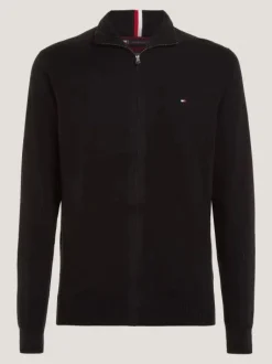 miesten neuletakki PIMA ORG CTN CASHMERE FULL ZIP,>Tommy Hilfiger New