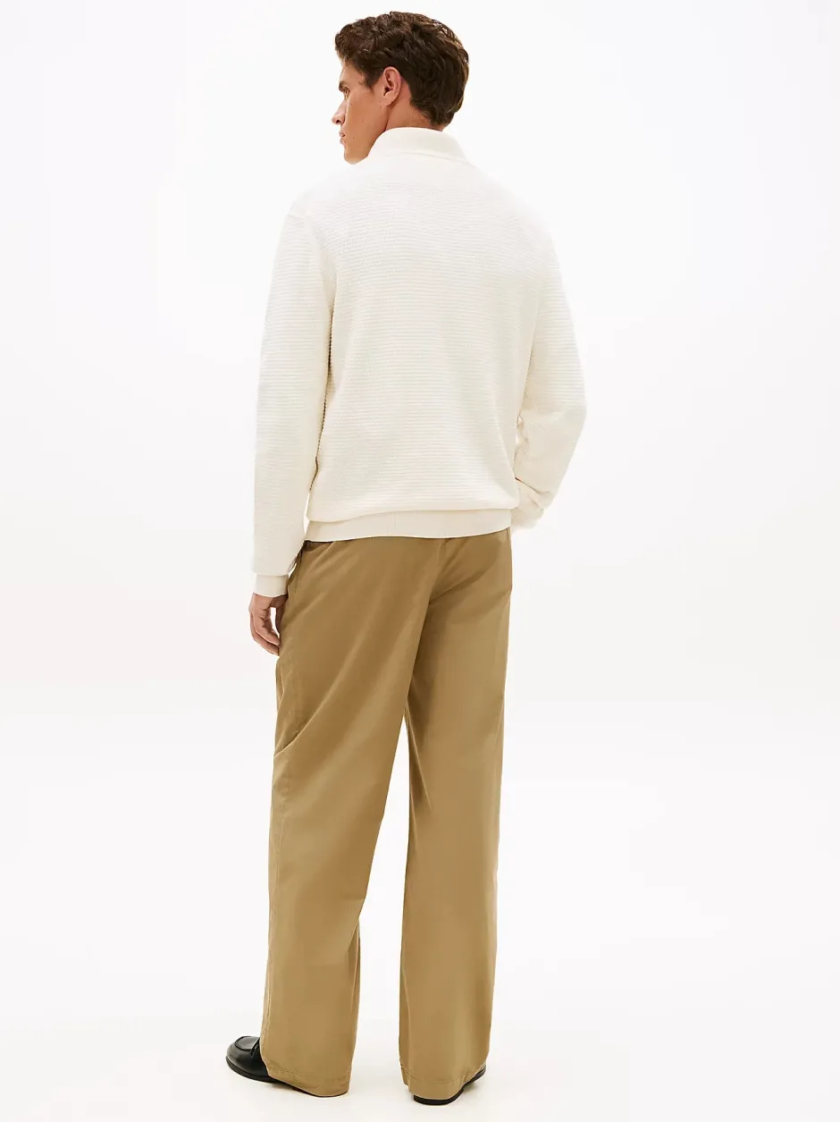 miesten neulepusero Seasonal Structure Zip Mock,>Tommy Hilfiger Sale