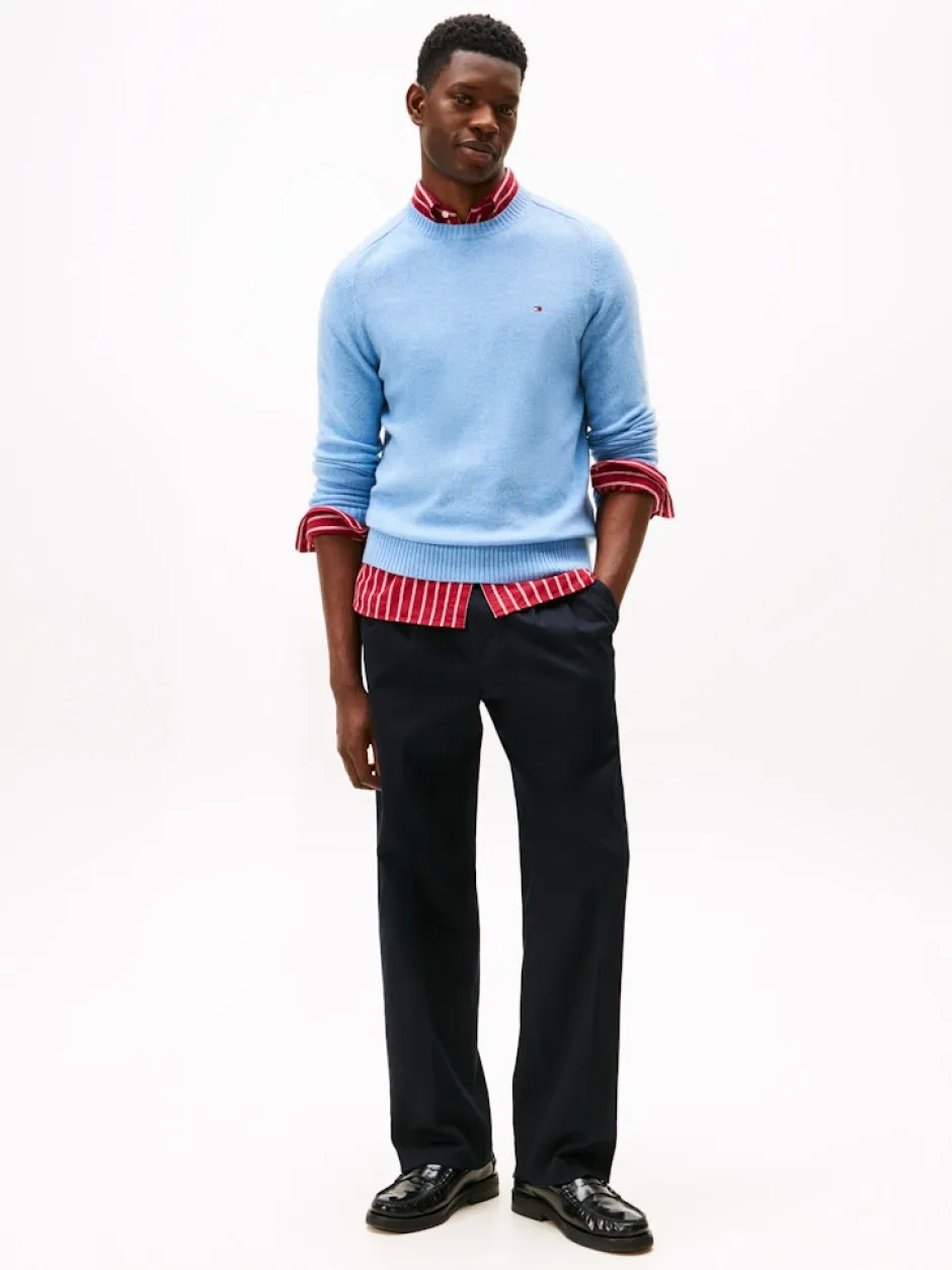 miesten neulepusero, CLAMBSWOOL CREW NECK>Tommy Hilfiger Discount