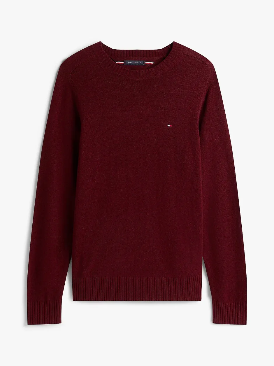 miesten neulepusero CLAMBSWOOL CREW NECK,>Tommy Hilfiger