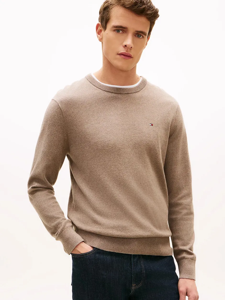 miesten neulepusero PIMA ORG CTN CASHMERE CREW NECK,>Tommy Hilfiger Sale