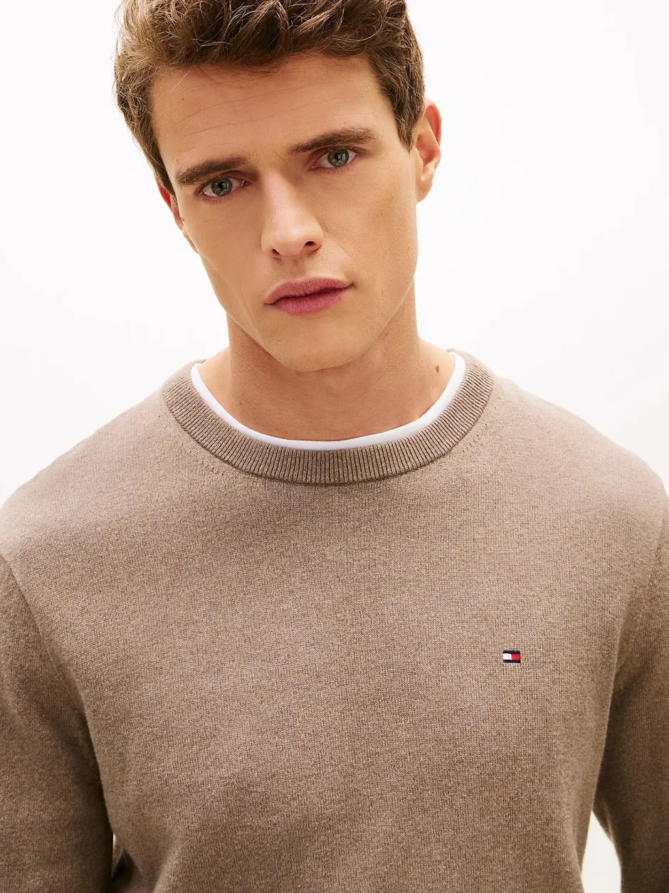 miesten neulepusero PIMA ORG CTN CASHMERE CREW NECK,>Tommy Hilfiger Sale