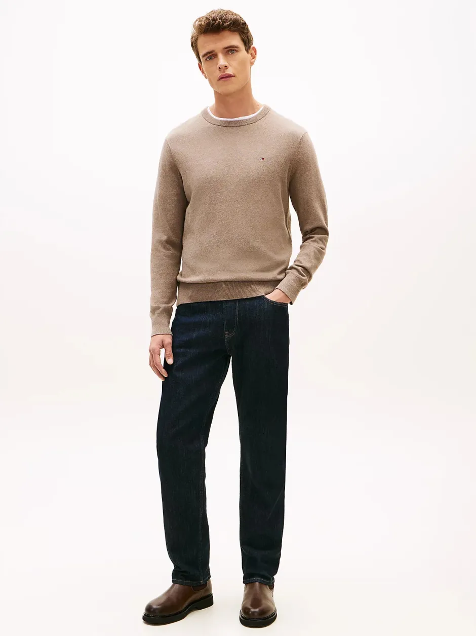 miesten neulepusero PIMA ORG CTN CASHMERE CREW NECK,>Tommy Hilfiger Sale