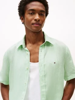 miesten paita, PIGMENT DYED LINEN RF SS><noscript><img width=