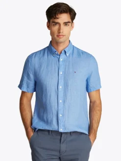 miesten paita, PIGMENT DYED LINEN RF SS>Tommy Hilfiger Hot