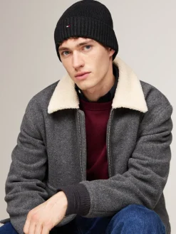 miesten pipo, TH FLAG PIMA COTTON BEANIE>Tommy Hilfiger Sale