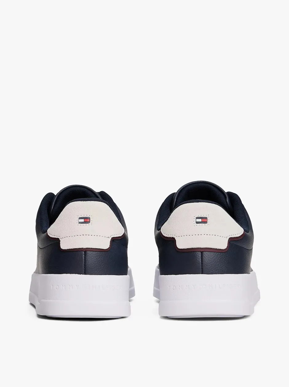 miesten tennarit, TH COURT LEATHER DETAIL ESS>Tommy Hilfiger Clearance