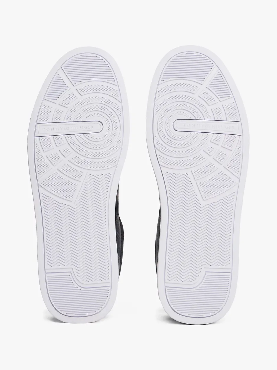 miesten tennarit, TH COURT LEATHER DETAIL ESS>Tommy Hilfiger Clearance