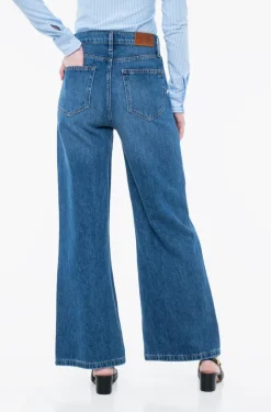 naisten farkut, FLO WIDE LEG JEANS Indigo><noscript><img width=
