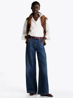 Naisten Farkut, WIDE LEG HW LOU Indigo>Tommy Hilfiger Best
