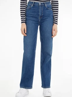 naisten farkut, RELAXED STRAIGHT HW JANE Indigo>Tommy Hilfiger Best