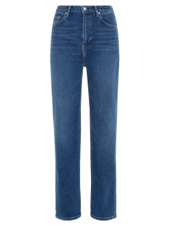 naisten farkut, RELAXED STRAIGHT HW JANE Indigo><noscript><img width=