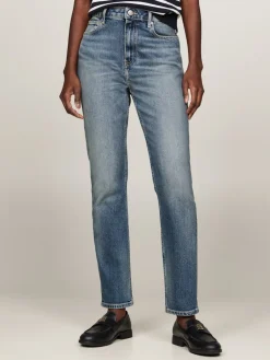 Naisten Farkut, SLIM CIGARETTE Indigo>Tommy Hilfiger Best