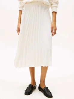 naisten hame, FLUID PLEATED PULL ON MIDI SKIRT>Tommy Hilfiger Hot