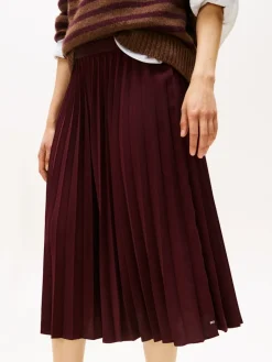naisten hame, FLUID PLEATED PULL ON MIDI SKIRT><noscript><img width=