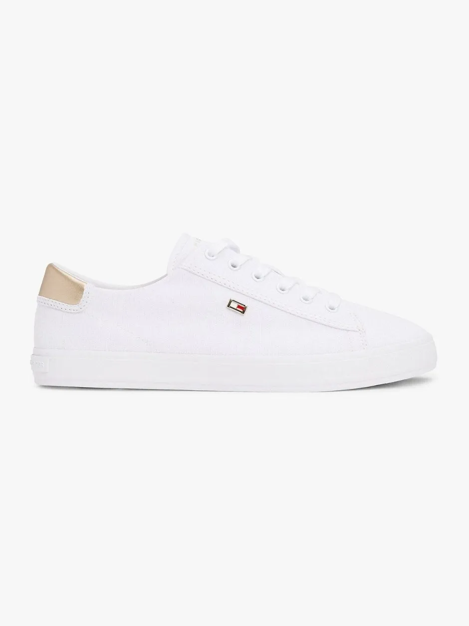 naisten kengät, VULK CANVAS LACE UP SNEAKER>Tommy Hilfiger Outlet