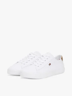 naisten kengät, VULK CANVAS LACE UP SNEAKER>Tommy Hilfiger Outlet