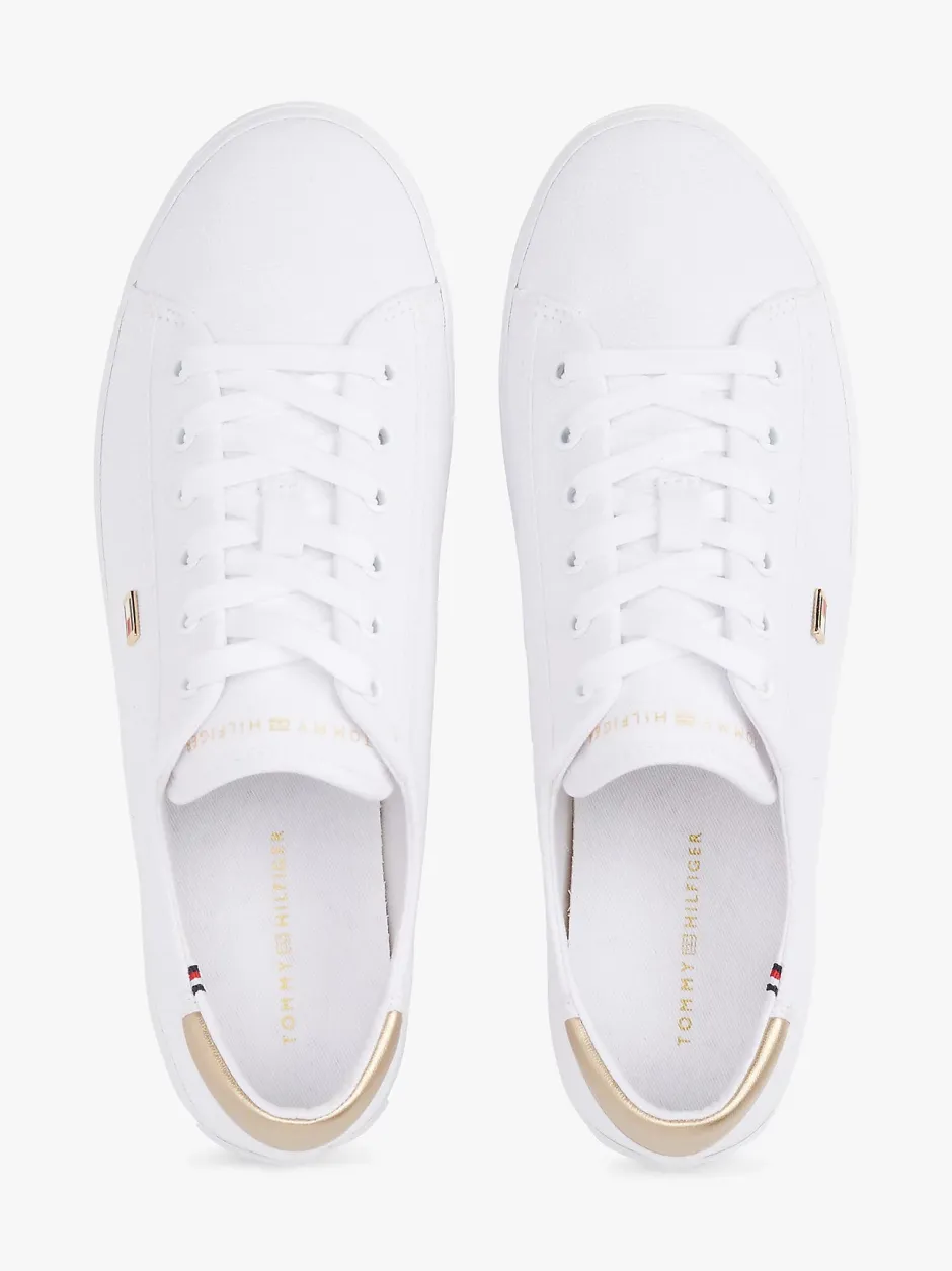 naisten kengät, VULK CANVAS LACE UP SNEAKER>Tommy Hilfiger Outlet
